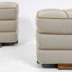 Pair of Art Deco armchairs and two poufs in walnut - 1930-1940