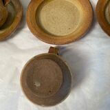 Ensemble de 6 tasses en grès vintage