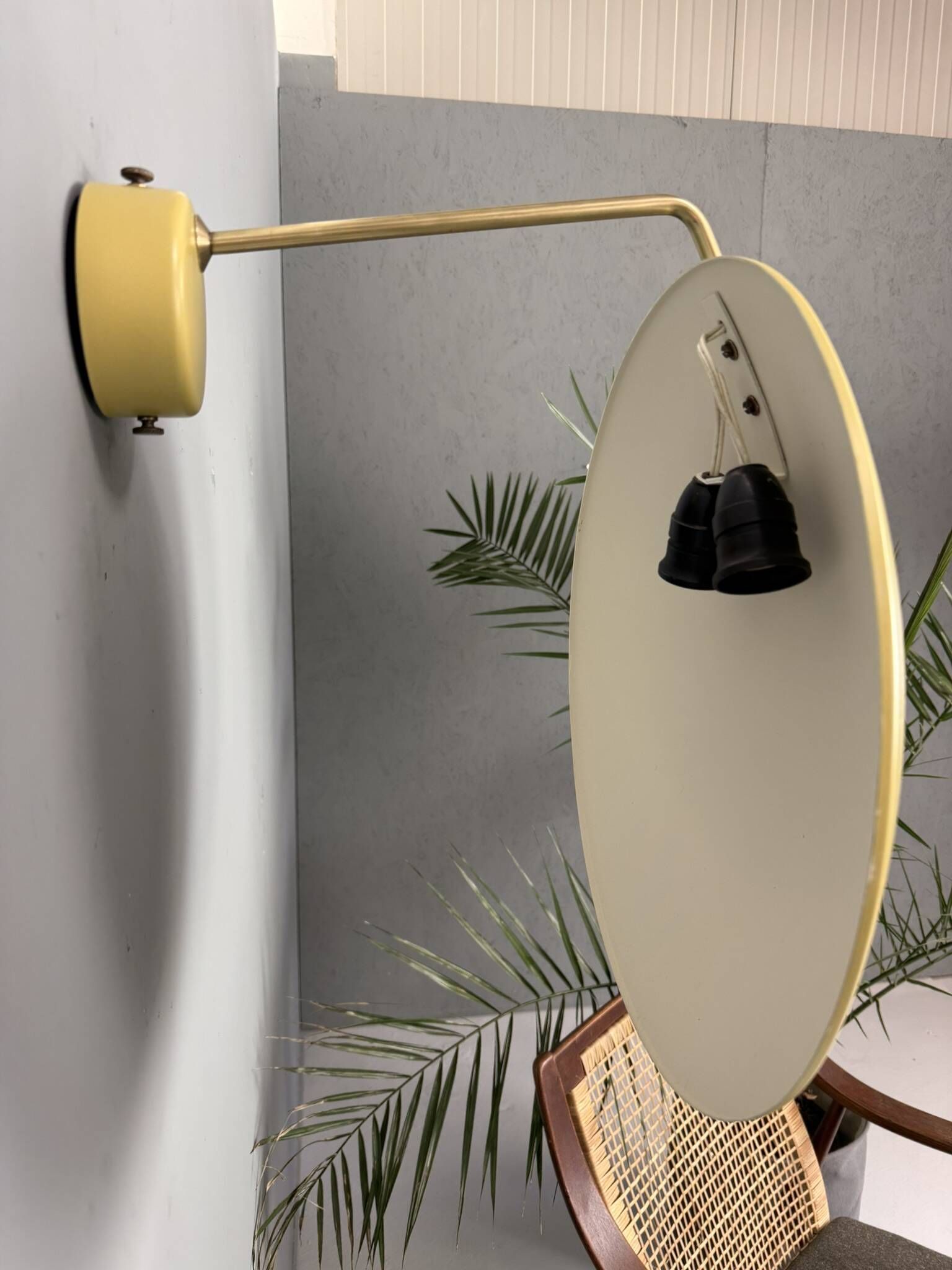 Bruno Gatta for Stilnovo - Model 232 Wall / Ceiling Lamps, Italy, 1962. Set of 2 pieces
