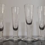 6 ancient crystal flutes blown by hand
