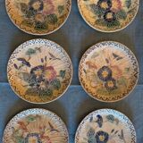 Series of 6 Wasmuel slip plates from the end of the 19th century (19th century)