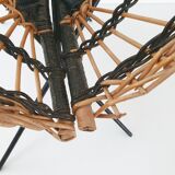 Vintage rattan magazine holders