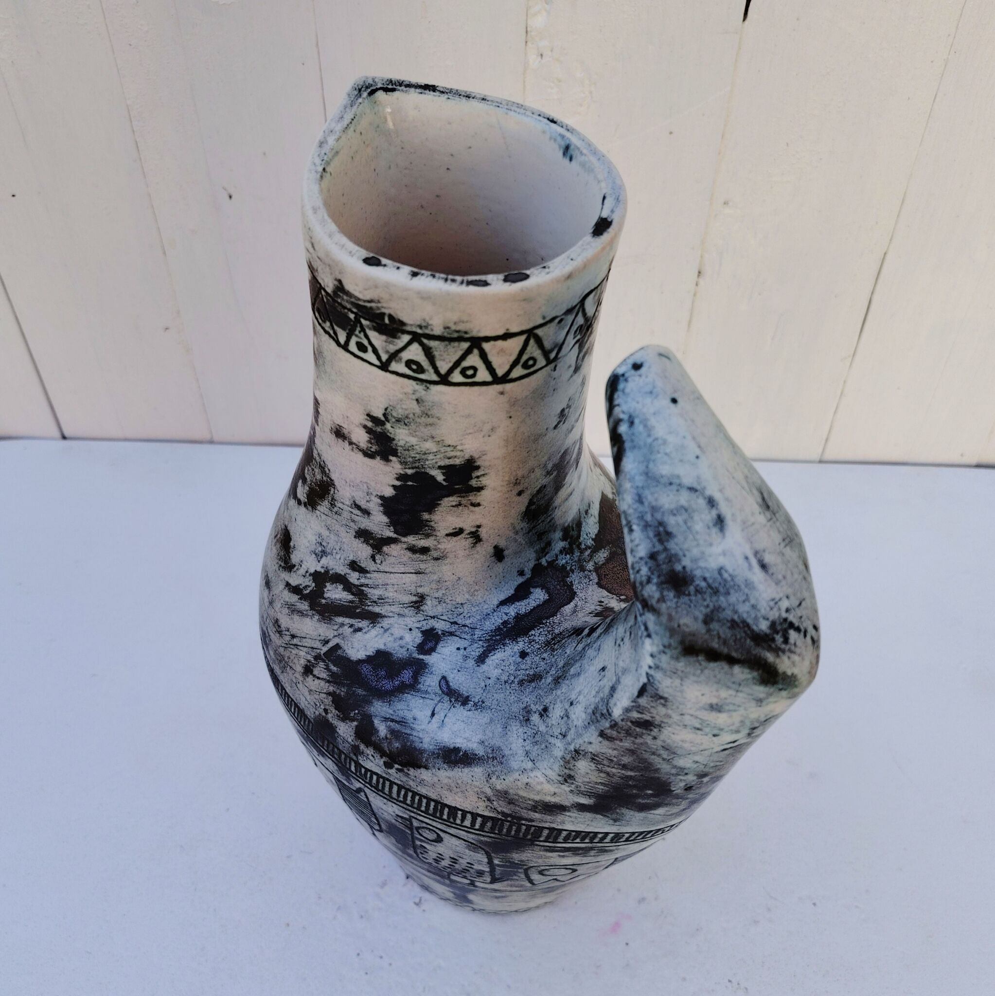 Large zoomorphic vase, ceramic by Jacques Blin