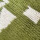 Handmade pure wool traditional green rug 140 x 260 cm
