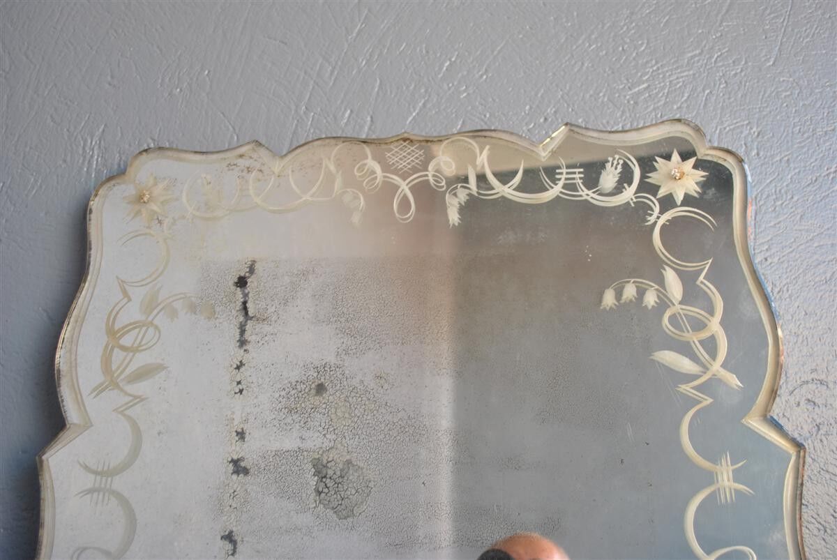 Sand mirror 1940 to frills 71x176cm décor