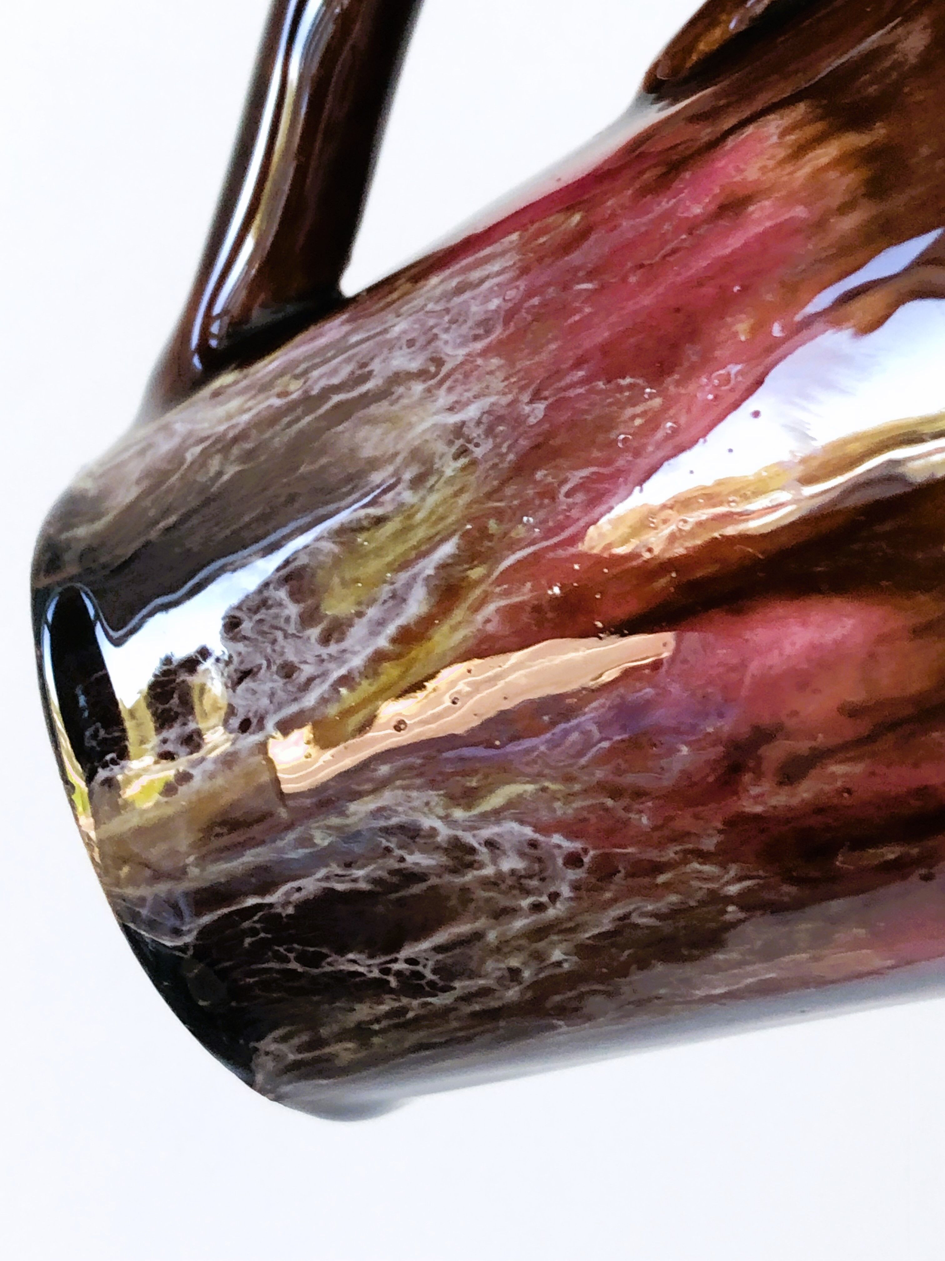 Vallauris coffee cups and bowls Pink and brown