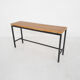 Mid-century teak and metal side table, The Netherlands 1960's