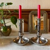 Antique up and down candlesticks