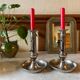Antique up and down candlesticks
