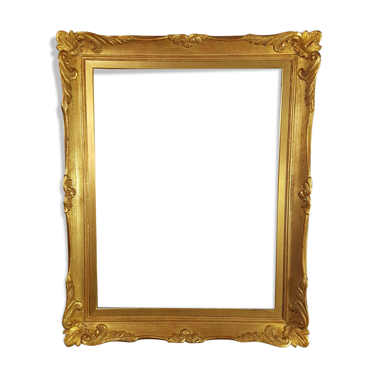 Former Original gold leaf gilding key frame, Style Louis XV 76x61 leafing 61x46.4 cm SB116