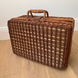 Rattan picnic basket - vintage