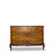 Italian art deco burl walnut chest of drawers, 1930s/1940s