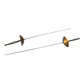 Pair of old foils, children's toys