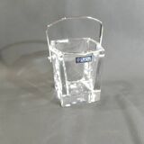 Crystal ice bucket from Sèvres, signed, vintage French design, ice bucket.