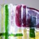 Silvia Vigliaturo fusion multicolour glass sculpture, Murano, iTALY, 1994