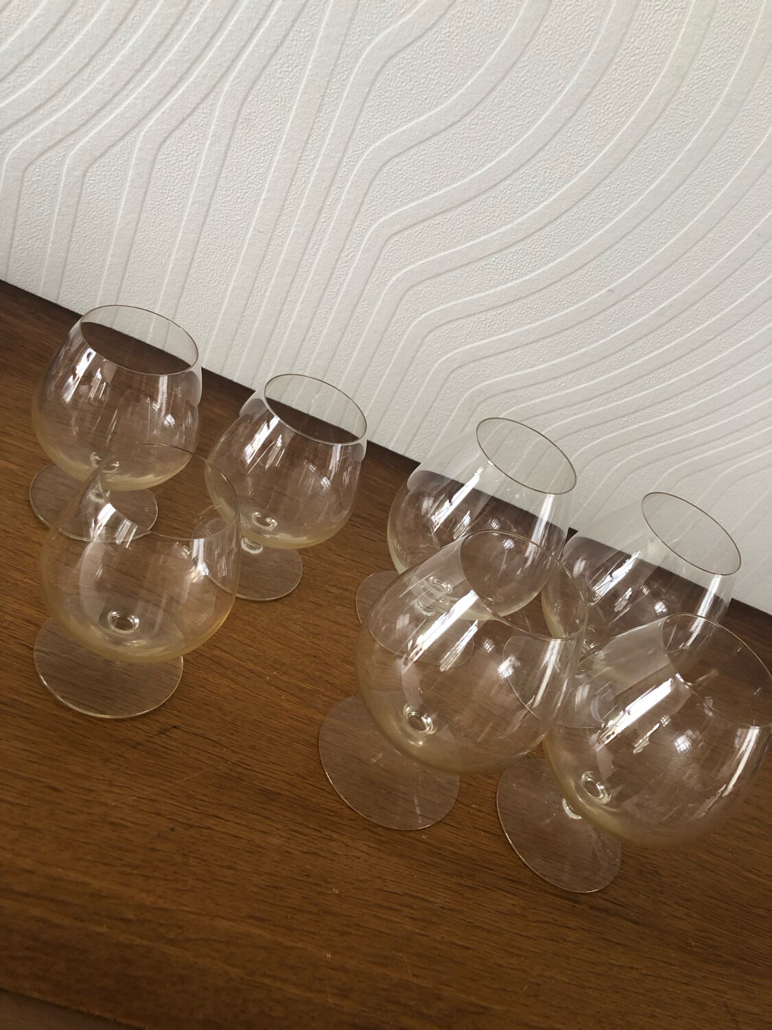 Crystal cognac glass set