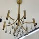 Gaetano Sciolari Geometric Chandelier Hollywood Regency 1970’s