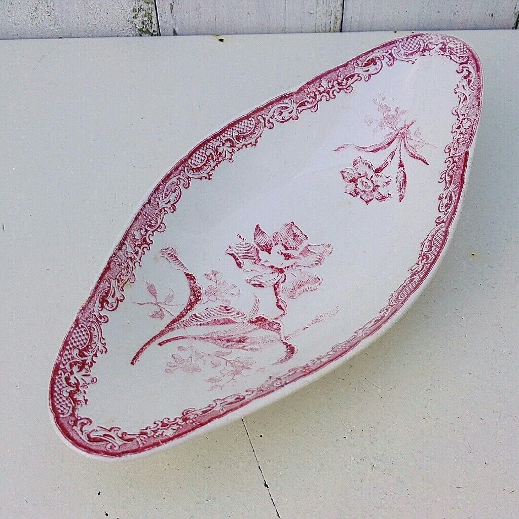 Ravier faience of Sarreguemines model Fontanges