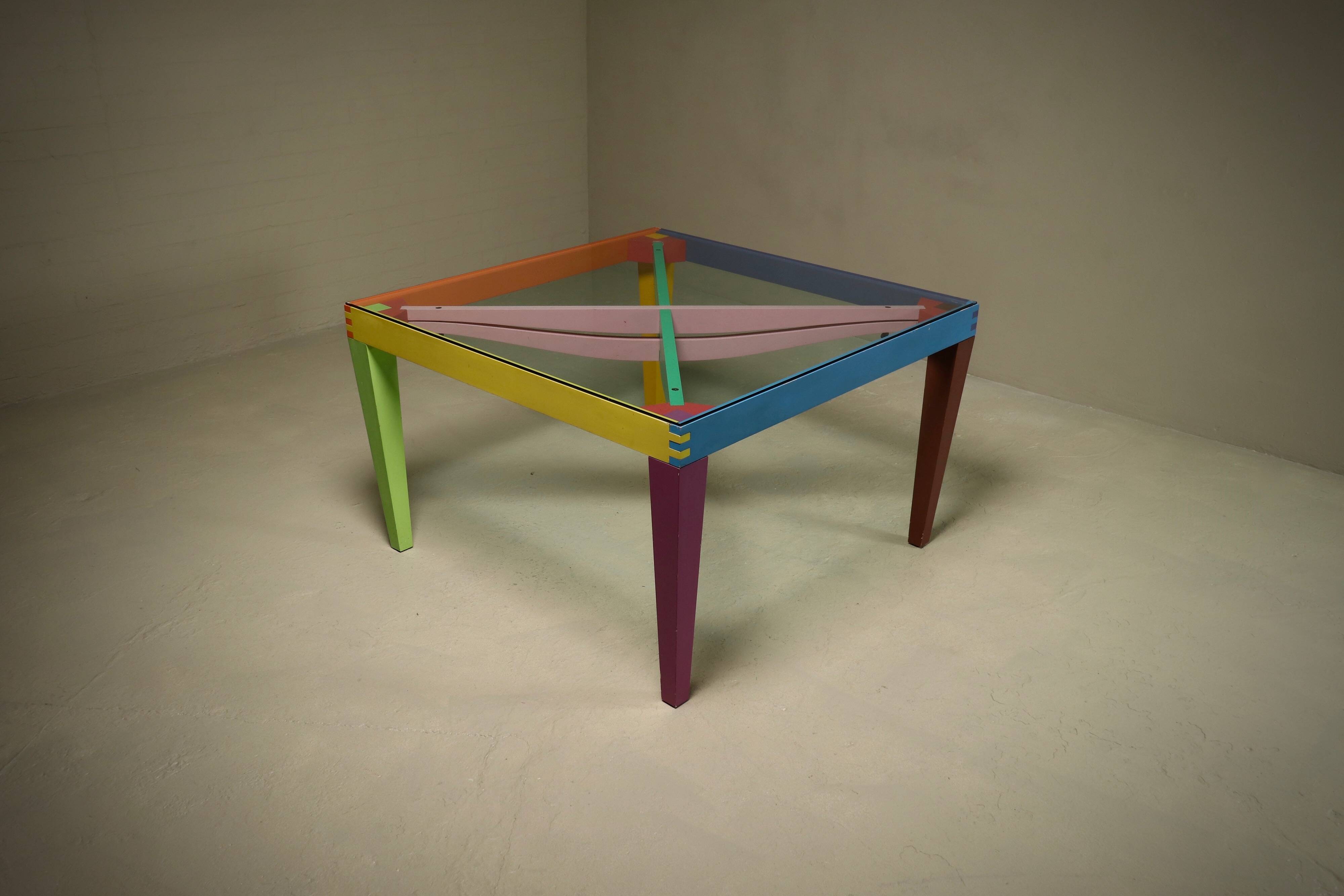 Ensemble de salle à manger Dry Series par Massimo Morozzi pour Giorgetti Matrix, années 1980