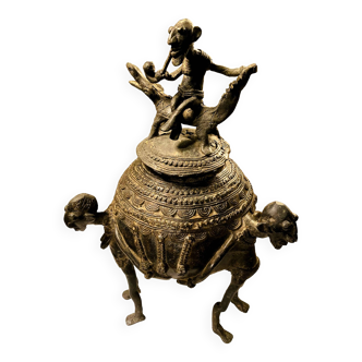 Dogon ethnic bronze pot
