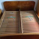 Lit DDR, Ex Allemagne de l'Est, RDA King size vintage années 50/60