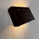 Vintage adjustable wall light, brown painted metal, Denmark, 1970