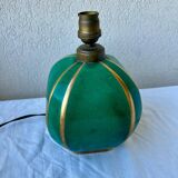 Green ceramic lamp base