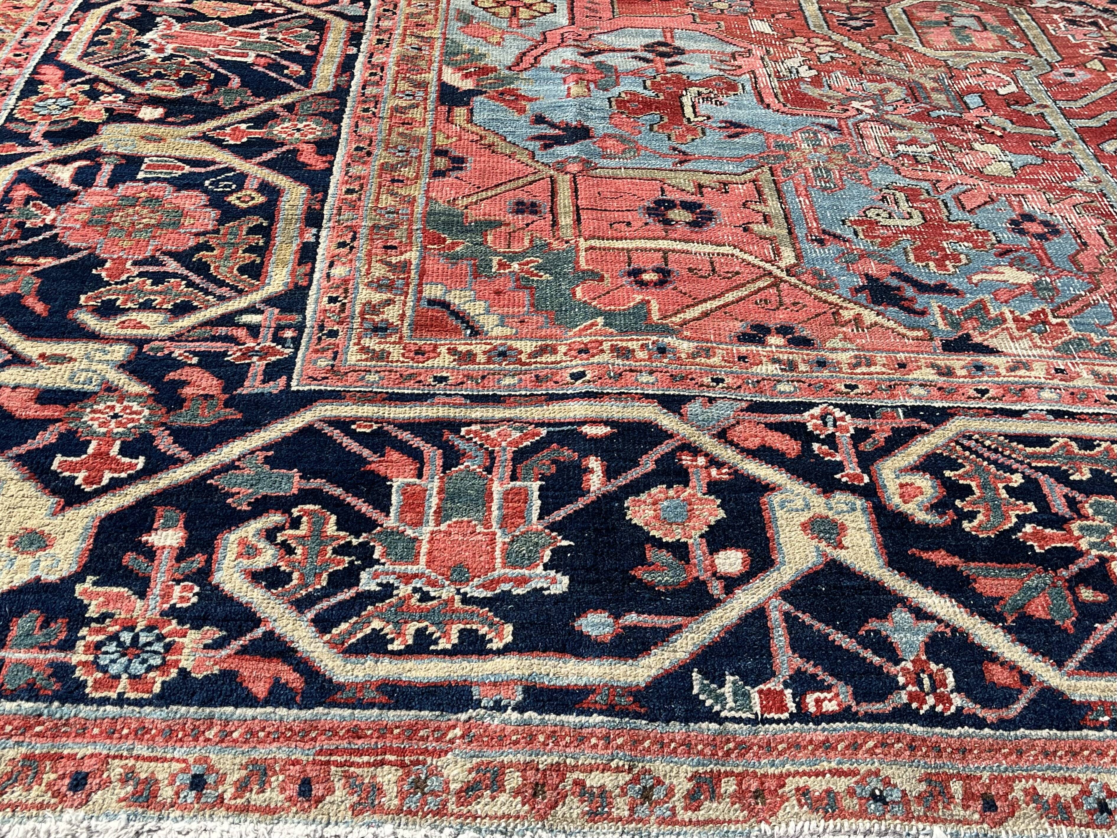 Antique Heriz Persian Rug Circa 1900/1910