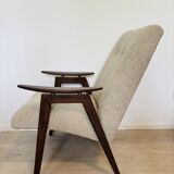 Fauteuil vintage entièrement restauré par Jaroslav Smidek, Tchécoslovaquie, années 1960
