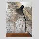 Lampe d'architecte par E.S Horn, Danemark , 1980s , noir