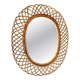 Rattan and Bamboo Mirror attributed to Franco Albini, 1970s