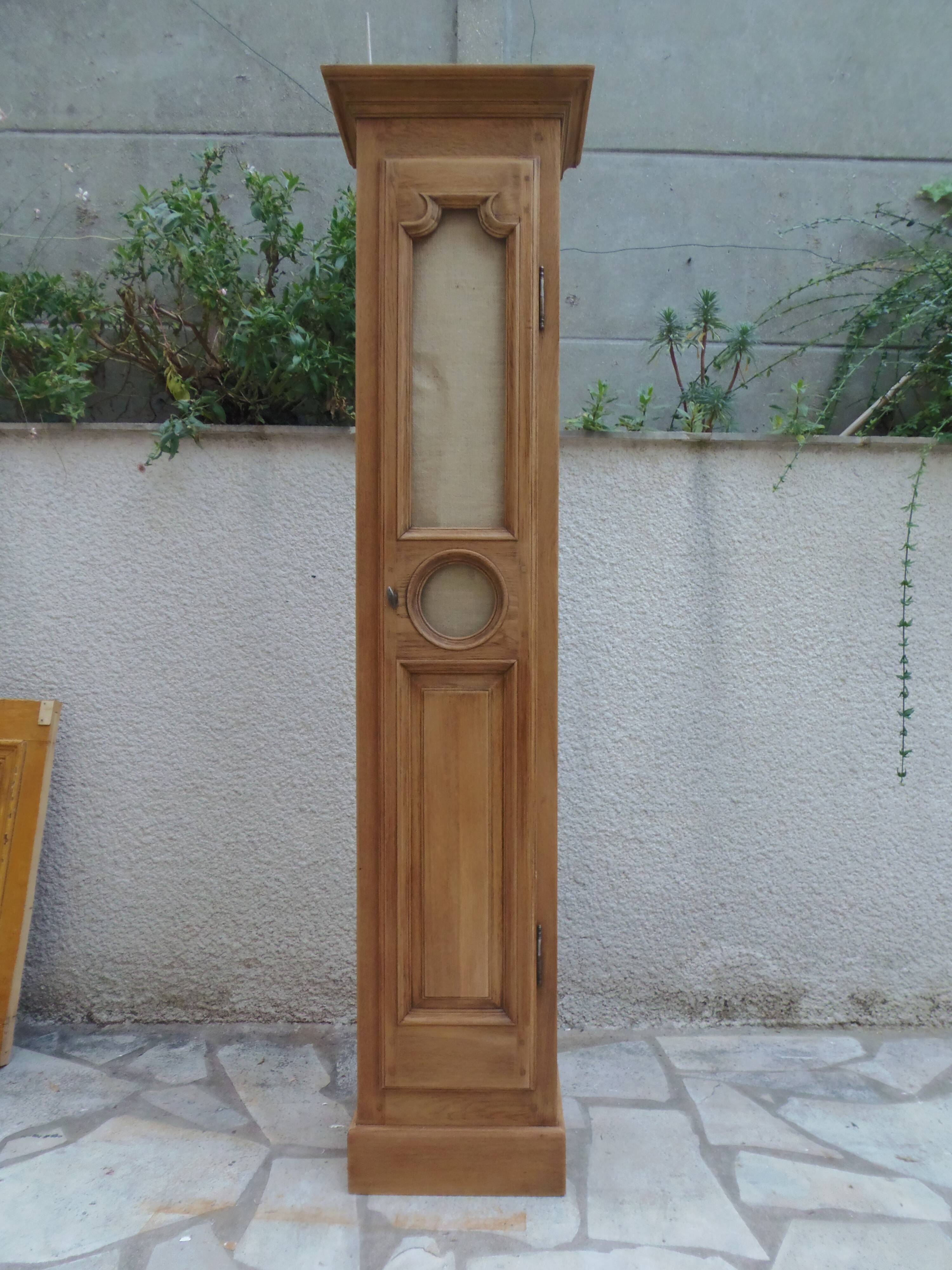 Small oak wardrobe with waxed finish