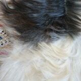 Natural black and white goat skin 92x47cm