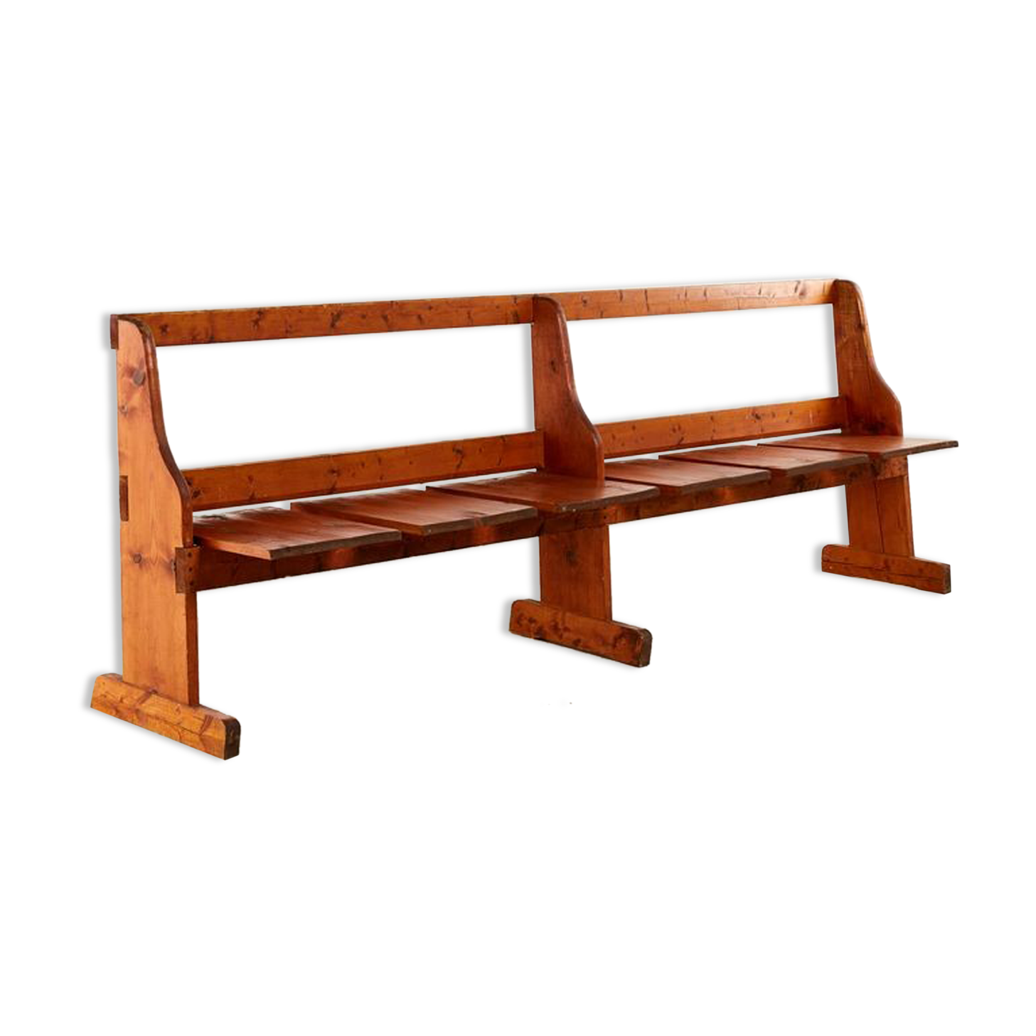 Swedish pine folding bench 1960s-1970s