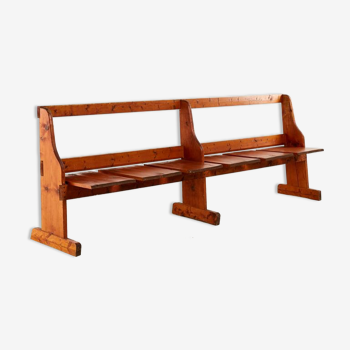 Swedish pine folding bench 1960s-1970s