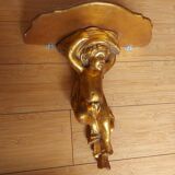 Shelf , Wall console gilded cherub