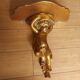 Shelf , Wall console gilded cherub