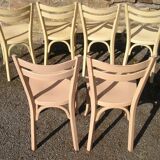 Set of 6 bistro chairs baumann 1960