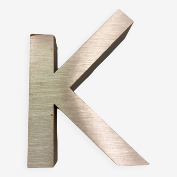 Metal letter “K”