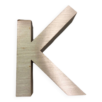 Metal letter “K”