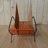 Vinyl door in orange scoubidou