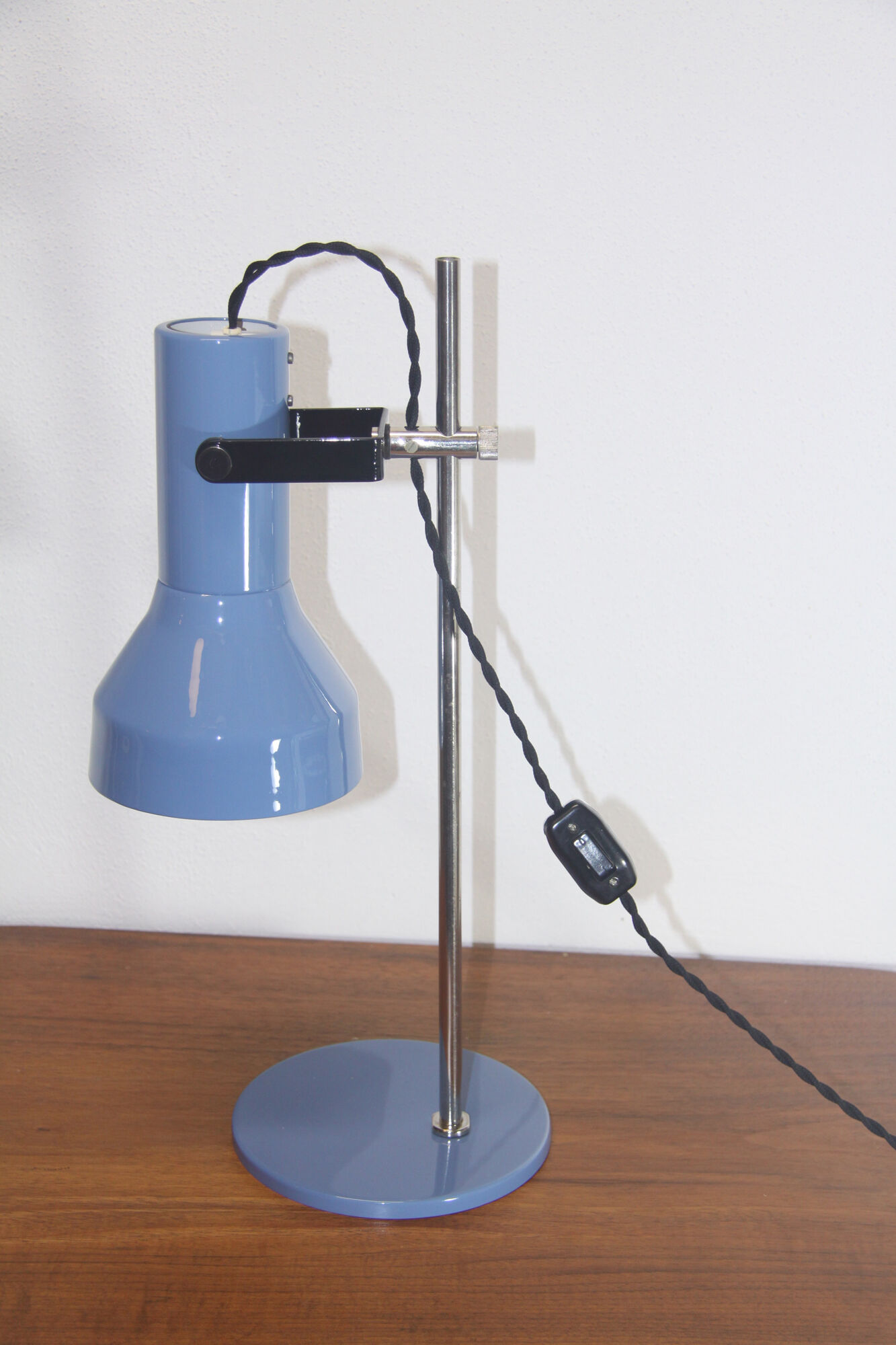 Blue table lamp, 70's