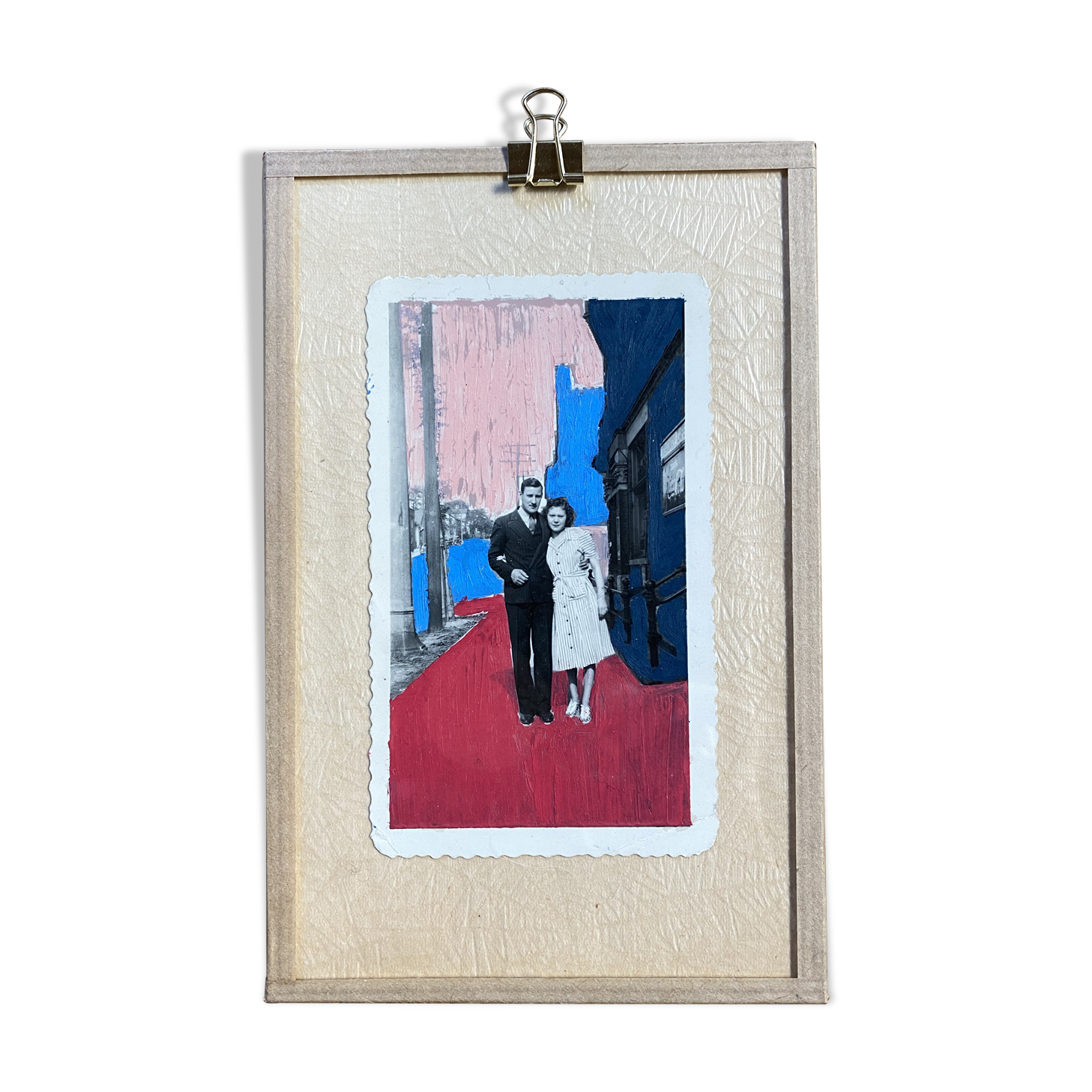 bold pastels in old photo - Canada 1949