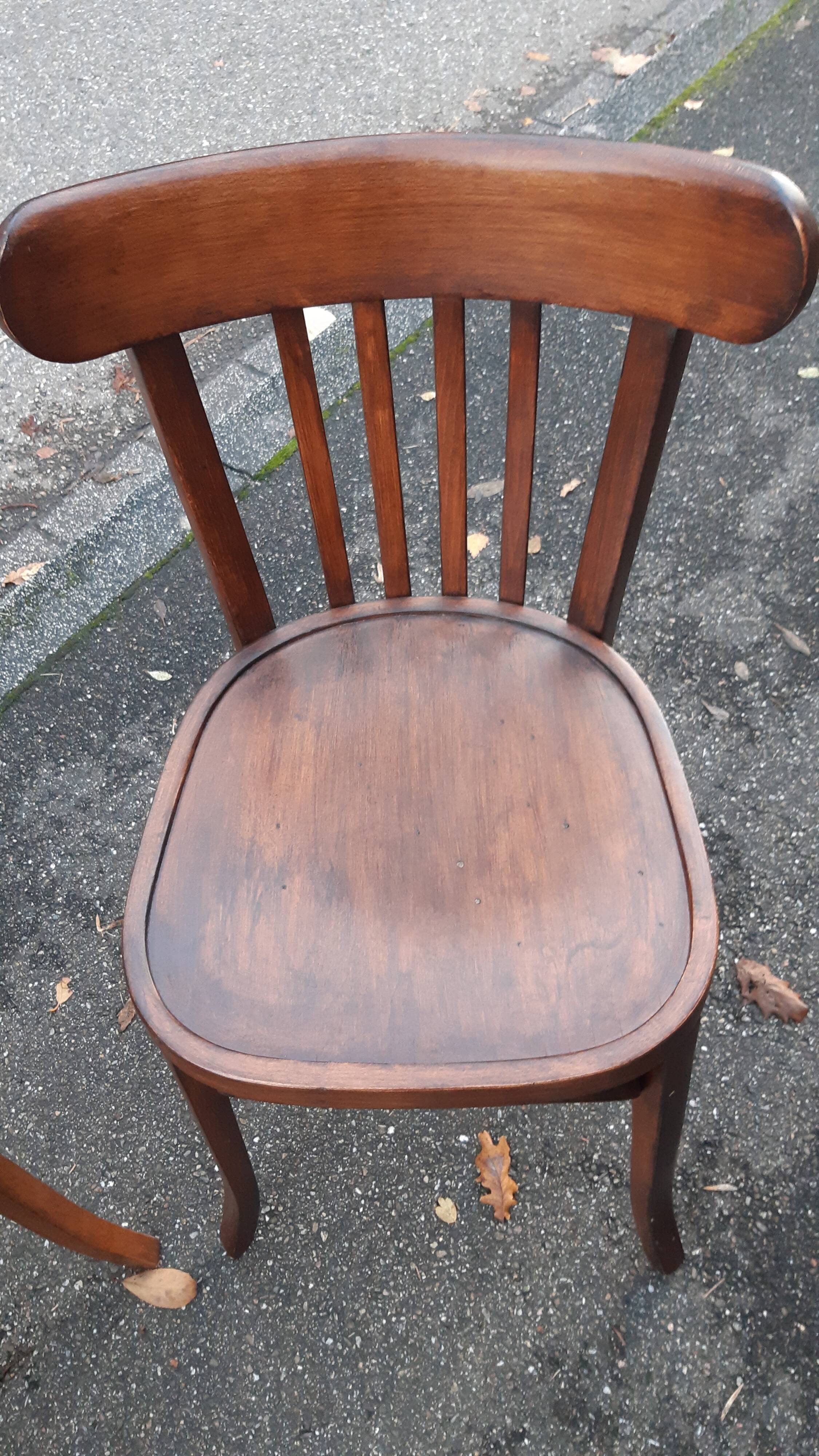 Set of 3 Baumann bistro chairs