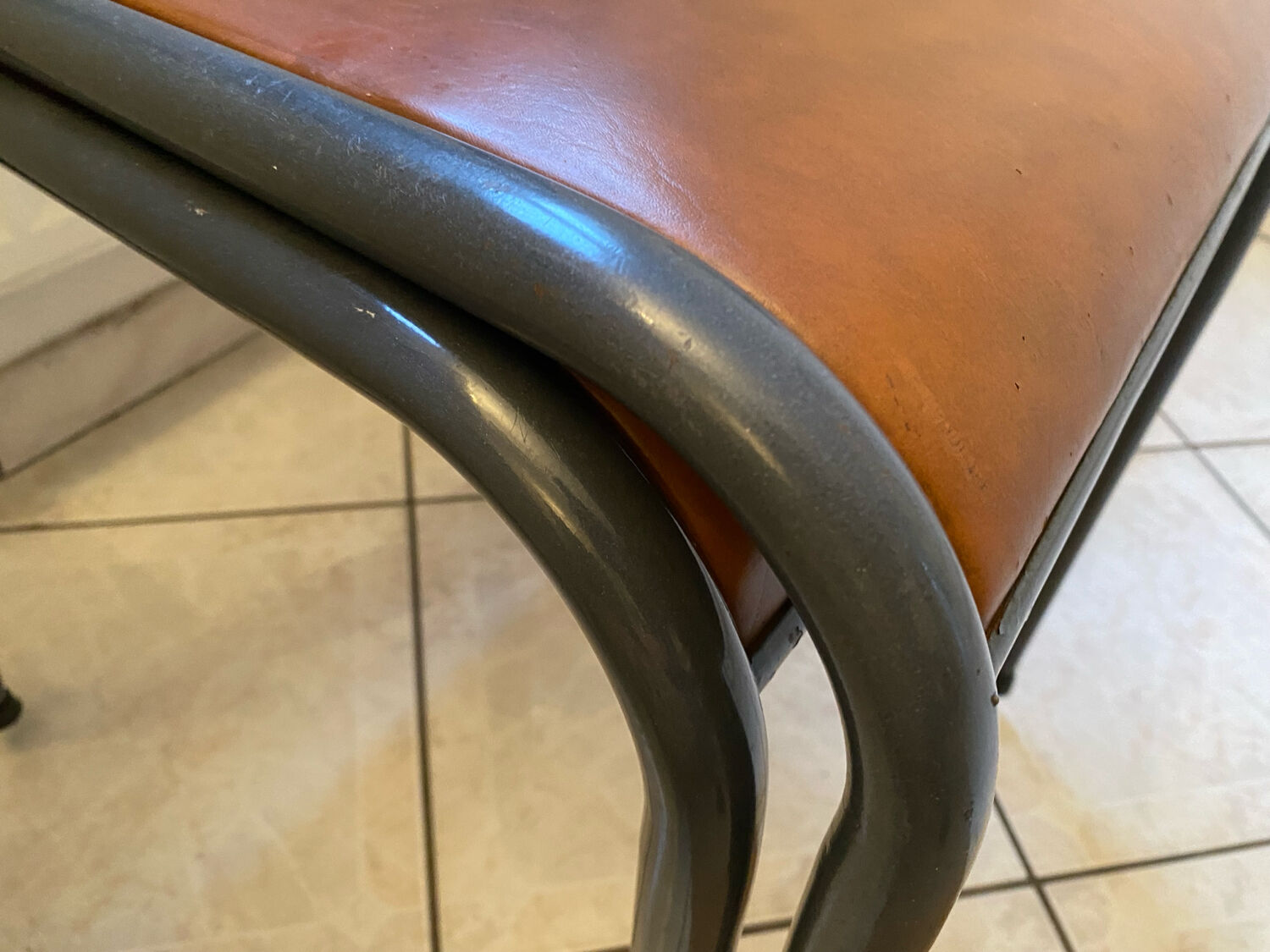 2 original vintage 1960s Mullca 510 adult school chairs