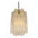 Pendant light with hand-blown glass pieces on a brass base made by Glashütte Limburg.