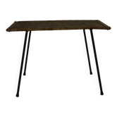Table basse, d'appoint en rotin, Italie milieu du siècle