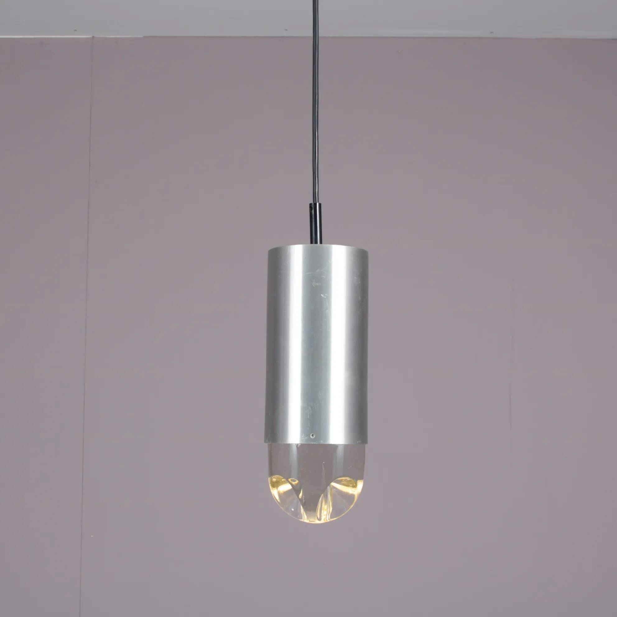 1960s “Bullet” Hanging lamp by Raak, Netherlands