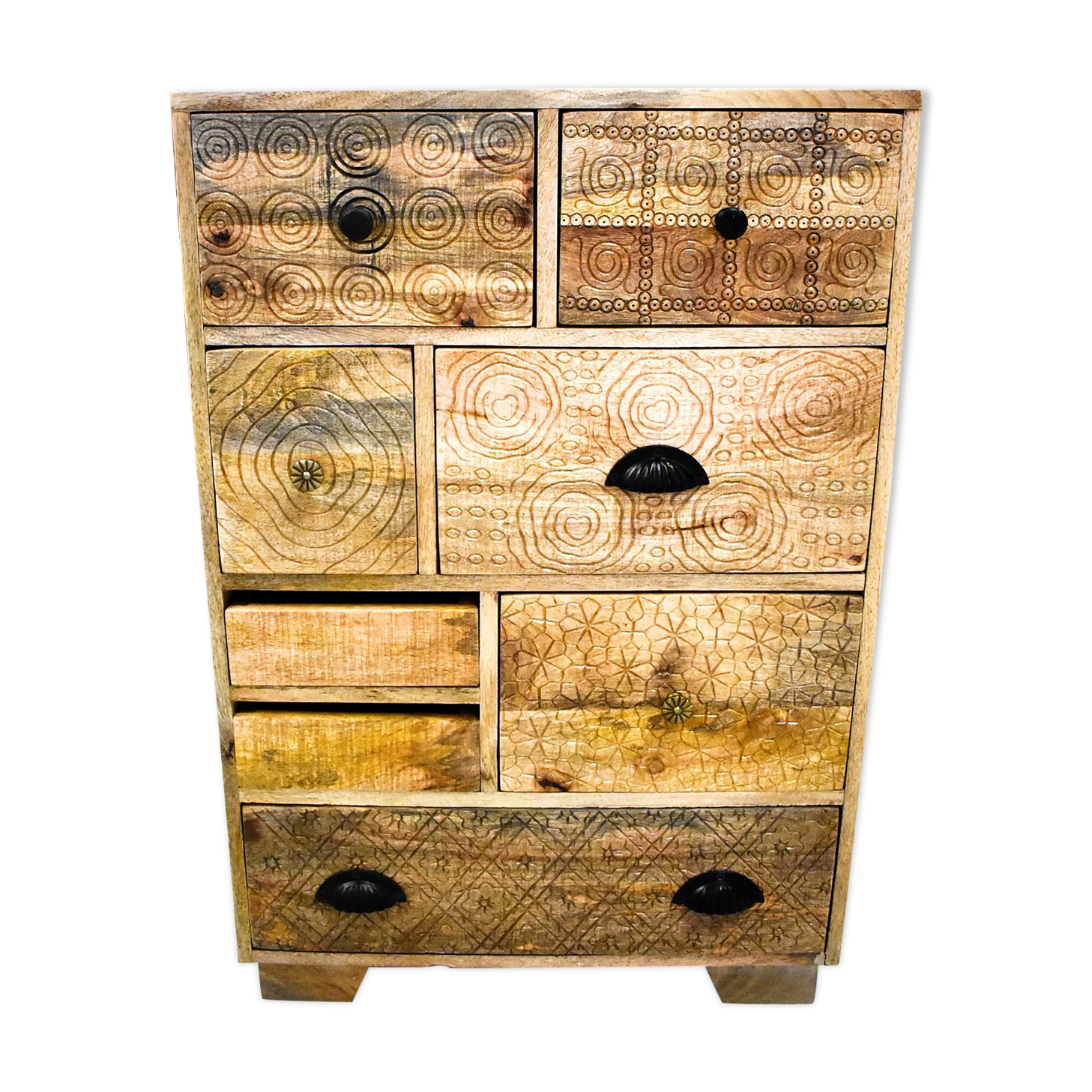Manguier wood chest of drawers