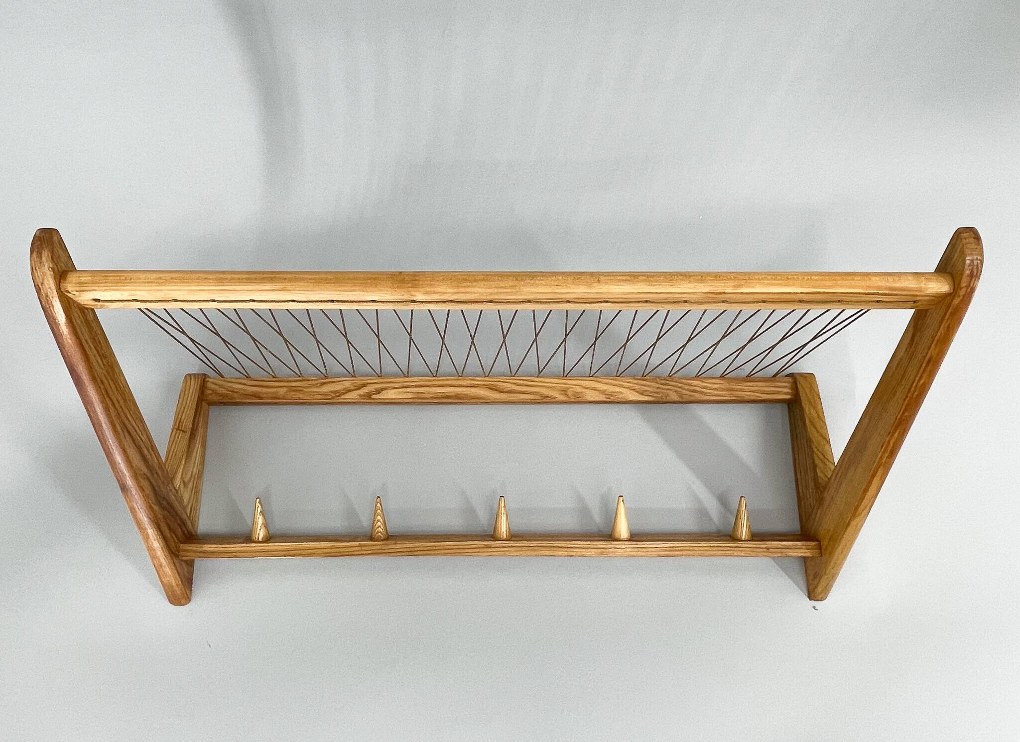 Mid-century Wooden Wall Hanger by ULUV, Czechoslovakia, 1960s